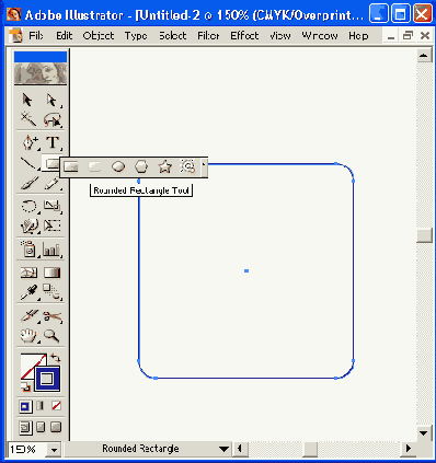 Инструменты Rectangle и Rounded Rectangle