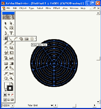 Инструмент Polar Grid