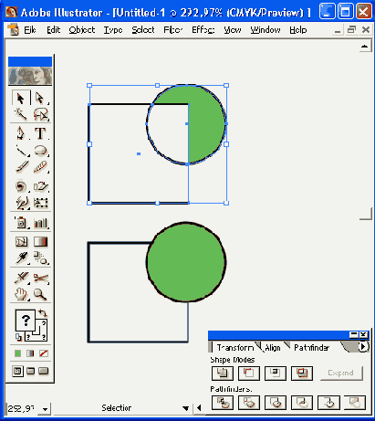 
Кнопка
Exclude overlapping shape areas
